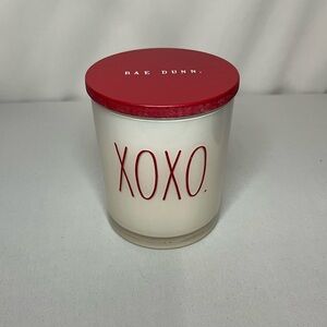 Rae Dunn XOXO Red and White Candle